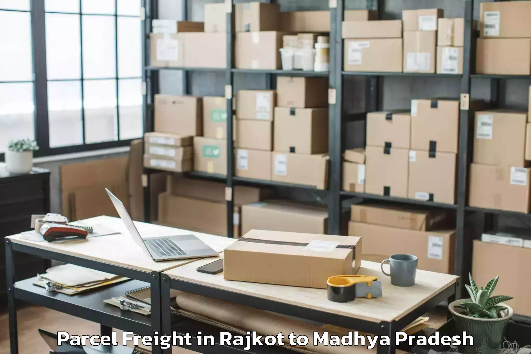 Easy Rajkot to Parasia Parcel Freight Booking